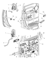 2005 Dodge Ram 1500 Door Latch Cable Diagram - 5029869AA
