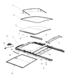 Dodge Durango Air Deflector Diagram - 68346651AA