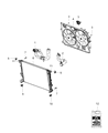 Jeep Cherokee Radiator Diagram - 68291180AA