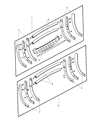 2001 Dodge Durango Bumper Diagram - 5018425AA
