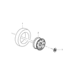 2010 Jeep Grand Cherokee Spare Wheel Diagram - 82210036