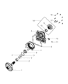 2012 Ram 3500 Transfer Case Output Shaft Snap Ring Diagram - 68019648AA
