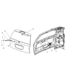 Dodge Durango Wiper Blade Diagram - 5135584AB