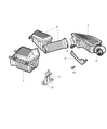 Dodge Intrepid Air Filter Box Diagram - 4591099AB