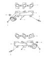 2007 Dodge Ram 1500 Exhaust Manifold Gasket Diagram - 53013932AA