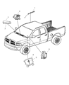 2007 Dodge Ram 3500 Air Bag Diagram - 4649141AD