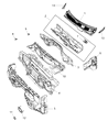 Ram 3500 Dash Panels Diagram - 68361868AB