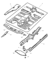 Jeep Grand Cherokee Floor Pan Diagram - 55137188AB