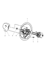 1997 Jeep Grand Cherokee Clock Spring Diagram - 56042107
