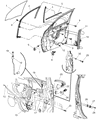 Chrysler Window Regulator Diagram - 5067591AC