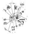 Jeep Commander Mirror Switch Diagram - V7700007AA