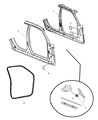 Dodge Magnum Weather Strip Diagram - UQ20DW1AC