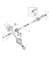 Ram Intermediate Shaft Diagram - 68399422AB