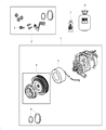 Ram 5500 A/C Compressor Diagram - 68454989AA