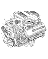 Dodge Ram 2500 A/C Idler Pulley Diagram - 53032129AA
