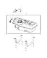 2020 Chrysler Voyager Fuel Tank Strap Diagram - 52029564AB