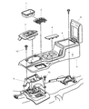 Jeep Grand Cherokee Center Console Base Diagram - 5DY05ST6