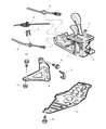 Jeep Grand Cherokee Shift Cable Diagram - 52104218AB