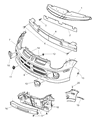 Dodge Neon Air Deflector Diagram - 5029423AA