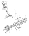 Dodge Caliber Crankshaft Diagram - 68000671AA
