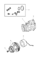 Chrysler PT Cruiser A/C Compressor Diagram - 5058030AC