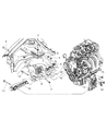 Chrysler PT Cruiser Transmission Mount Diagram - 5274903AD