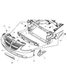 2005 Dodge Caravan Bumper Diagram - 1AK392R8AA