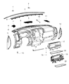 2020 Ram 3500 Glove Box Diagram - 68523827AA