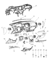 2018 Dodge Durango A/C Switch Diagram - 68333642AA