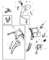 2008 Jeep Compass Door Seal Diagram - 5074646AD