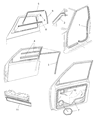 Jeep Cherokee Window Run Diagram - 55175369AC