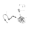 Jeep Automatic Transmission Shift Levers Diagram - 52124793AB
