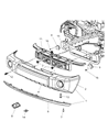 Jeep Commander Bumper Diagram - 5183429AA