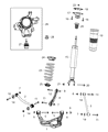 Dodge Durango Shock And Strut Mount Diagram - 68311287AA