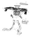 2007 Jeep Compass Air Duct Diagram - 5058297AA