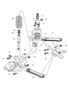 Dodge Ram 3500 Control Arm Diagram - 52106799AA
