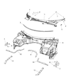 Dodge Viper Dash Panels Diagram - 68141162AD