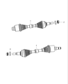 2011 Dodge Journey Axle Shaft Diagram - 68079566AA