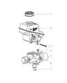 2005 Dodge Magnum Brake Master Cylinder Diagram - V1109148AA