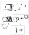 Dodge Journey Headlight Diagram - 5067788AD