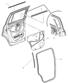 2004 Dodge Durango Door Seal Diagram - 55362205AA