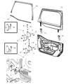 Jeep Wrangler Door Check Diagram - 55397400AB