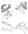 Chrysler PT Cruiser Exhaust Clamp Diagram - 5085027AA