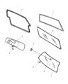 2001 Jeep Cherokee Car Mirror Diagram - 55077318AA