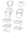 2022 Ram 1500 Armrest Diagram - 6RP52LA8AC
