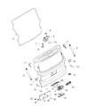 Jeep Trunk Lid Latch Diagram - 68271921AA