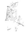 2008 Dodge Ram 3500 Seat Belt Diagram - 5JY841D1AA