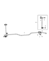 Ram Sway Bar Link Diagram - 68235276AA