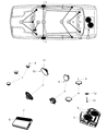 2017 Dodge Challenger Car Speakers Diagram - 5091042AC