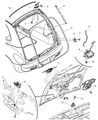 Chrysler PT Cruiser Tailgate Handle Diagram - ZK71BPKAB